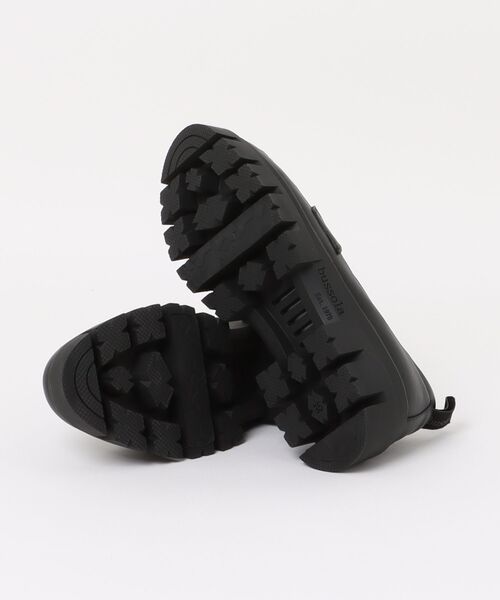 美品　bussola ローファー エアモーション　黒 厚底　24.5〜25cm ブソラ bussola 撥水ホースビットローファー （ブラック） -waja