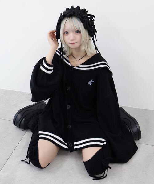 Whinny(ホワイニー)の「Whinny/天才秀才クールな学生カーディガン(カーディガン/ボレロ・レディース・ブラック/ホワイト/グレー/ピンク/サックスブルー・FREE)」の13枚目の写真