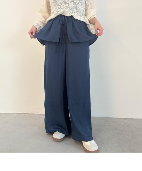 Unitage(ユニテージ)の「スカートレイヤードパンツ(その他パンツ・レディース・ネイビー/ブラック・FREE)」の17枚目の写真