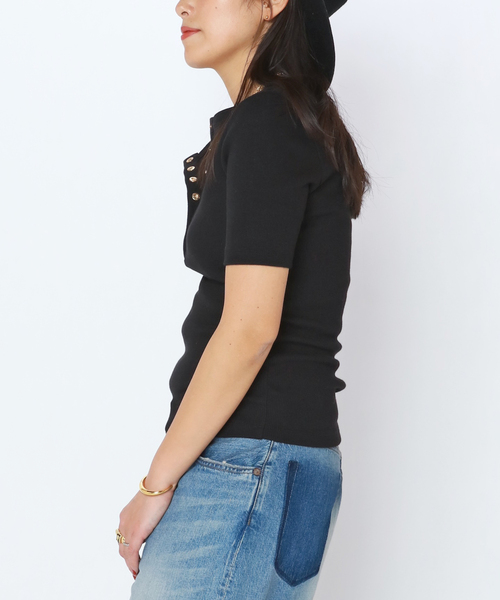 Anine Bing(アニー ビング)の「*【ANINE BING/アニン ビン】ALESSIA TEE(Tシャツ/カットソー・レディース・ブラック・FREE)」の2枚目の写真