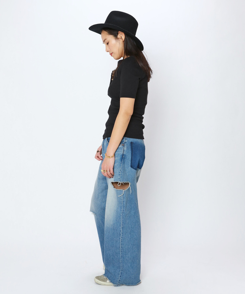 Anine Bing(アニー ビング)の「*【ANINE BING/アニン ビン】ALESSIA TEE(Tシャツ/カットソー・レディース・ブラック・FREE)」の5枚目の写真