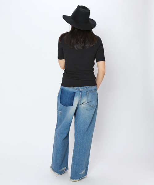 Anine Bing(アニー ビング)の「*【ANINE BING/アニン ビン】ALESSIA TEE(Tシャツ/カットソー・レディース・ブラック・FREE)」の6枚目の写真