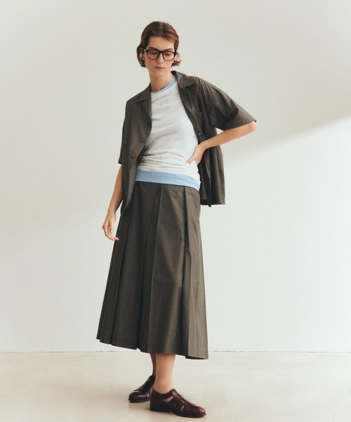 THE SHINZONE(ザ シンゾーン)の「THE SHINZONE/シンゾーン ボックスプリーツスカート BOX PLEATS SKIRT 25MMSSK01(スカート・レディース・ブラック/チャコールグレー・36)」の15枚目の写真