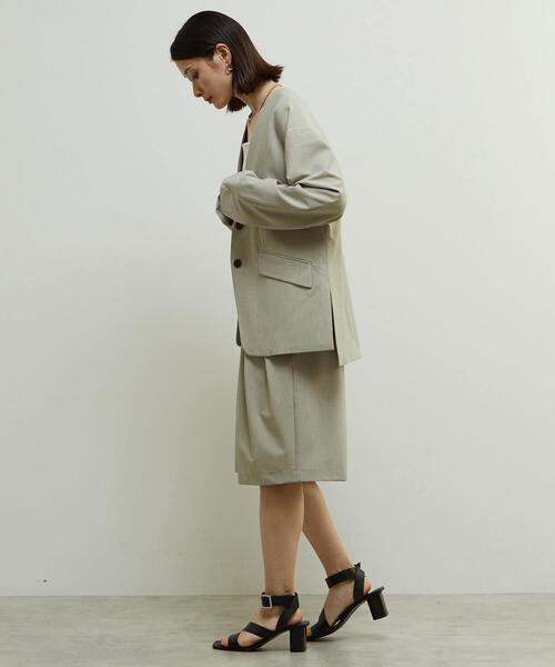 SOFFITTO(ソフィット)の「多機能ストレッチ素材麻混ショート丈パンツ(その他パンツ・レディース・ライトカーキ/チャコールグレー/ブラック・M/S)」の6枚目の写真