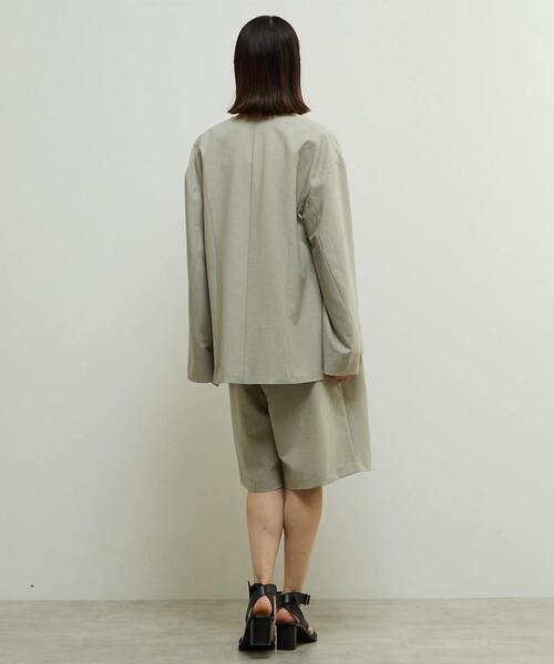 SOFFITTO(ソフィット)の「多機能ストレッチ素材麻混ショート丈パンツ(その他パンツ・レディース・ライトカーキ/チャコールグレー/ブラック・M/S)」の7枚目の写真