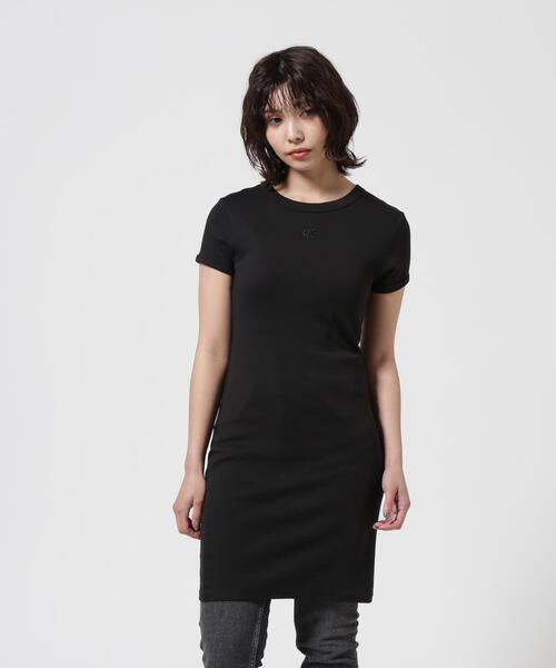 Calvin Klein(カルバン・クライン)の「Calvin Klein(カルバンクライン)ショートスリーブカットソーワンピース(ワンピース・レディース・ブラック・S)」の14枚目の写真