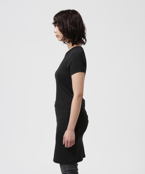 Calvin Klein(カルバン・クライン)の「Calvin Klein(カルバンクライン)ショートスリーブカットソーワンピース(ワンピース・レディース・ブラック・S)」の11枚目の写真