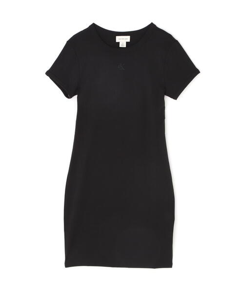 Calvin Klein(カルバン・クライン)の「Calvin Klein(カルバンクライン)ショートスリーブカットソーワンピース(ワンピース・レディース・ブラック・S)」の7枚目の写真