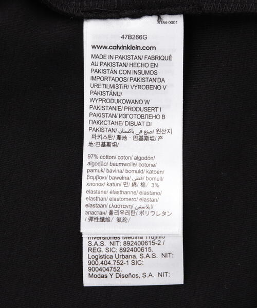 Calvin Klein(カルバン・クライン)の「Calvin Klein(カルバンクライン)ショートスリーブカットソーワンピース(ワンピース・レディース・ブラック・S)」の3枚目の写真