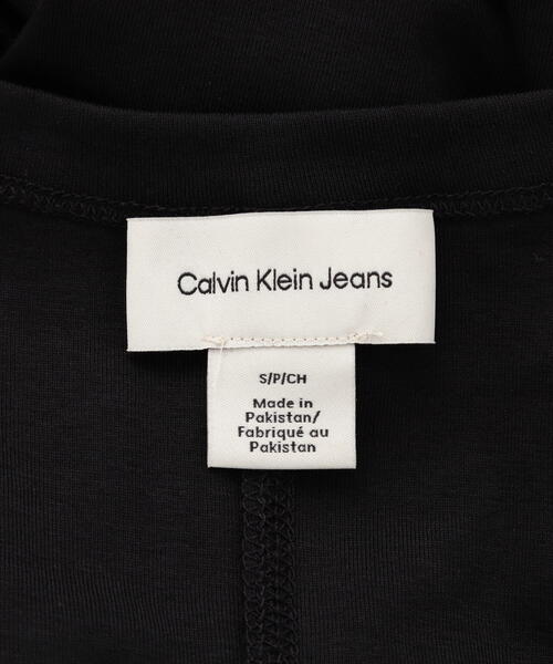 Calvin Klein(カルバン・クライン)の「Calvin Klein(カルバンクライン)ショートスリーブカットソーワンピース(ワンピース・レディース・ブラック・S)」の2枚目の写真
