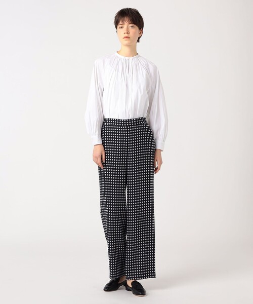 【完売品】トゥモローランド ドレイピーオックス ストレートパンツ 23SS 美品 完売品】トゥモローランド ドレイピーオックス ストレートパンツ