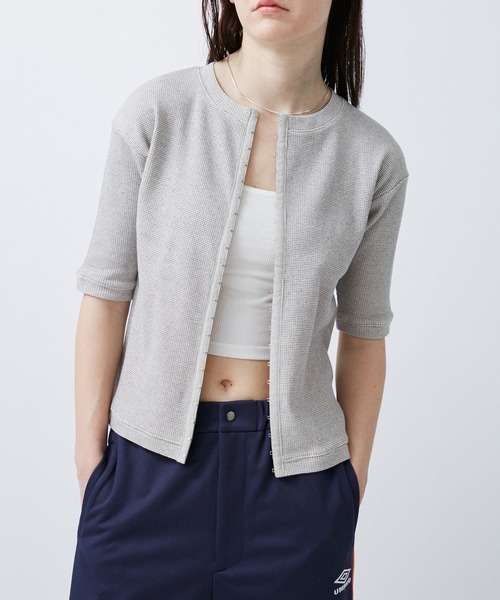 M TO R（ムウトアール）の「HOCK THERMAL 5/S TOPS（Tシャツ/カットソー・レディース・ライトグレー/イエロー/ブラック・38/40）」の22枚目の写真