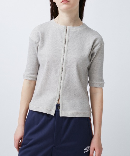 M TO R（ムウトアール）の「HOCK THERMAL 5/S TOPS（Tシャツ/カットソー・レディース・ライトグレー/イエロー/ブラック・38/40）」の8枚目の写真