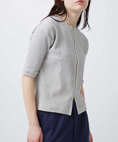 M TO R（ムウトアール）の「HOCK THERMAL 5/S TOPS（Tシャツ/カットソー・レディース・ライトグレー/イエロー/ブラック・38/40）」の9枚目の写真