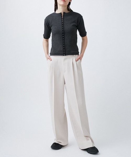 M TO R（ムウトアール）の「HOCK THERMAL 5/S TOPS（Tシャツ/カットソー・レディース・ライトグレー/イエロー/ブラック・38/40）」の10枚目の写真