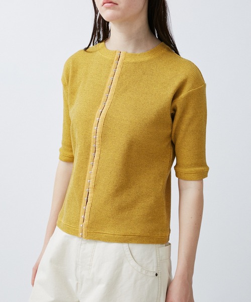 M TO R（ムウトアール）の「HOCK THERMAL 5/S TOPS（Tシャツ/カットソー・レディース・ライトグレー/イエロー/ブラック・38/40）」の15枚目の写真