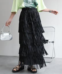 CREARE -LINO- | 〈レディース商品〉フリンジティアードスカート(スカート)