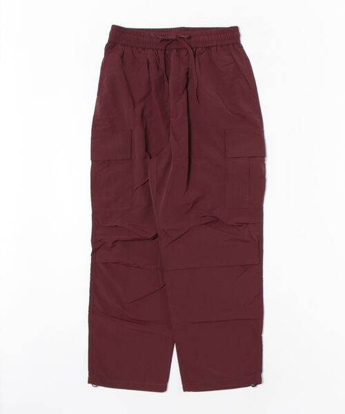 CERCA(チェルカ)の「【Chiina】ワイドテーパード タックミリタリーパラシュートカーゴパンツ(カーゴパンツ・メンズ・カーキ/レッド・FREE)」の1枚目の写真