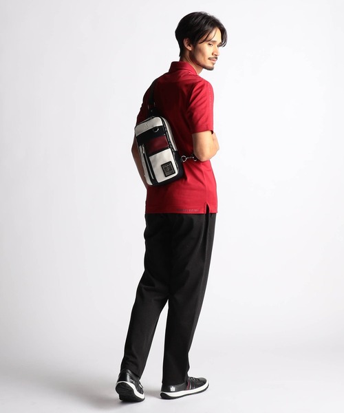 NICOLE CLUB FOR MEN（ニコルクラブフォーメン）の「Admiral別注ボディーバッグ（ボディバッグ/ウエストポーチ・メンズ・ブラック/カーキ/ネイビー/カモフラージュ/ホワイト系・FREE）」の19枚目の写真