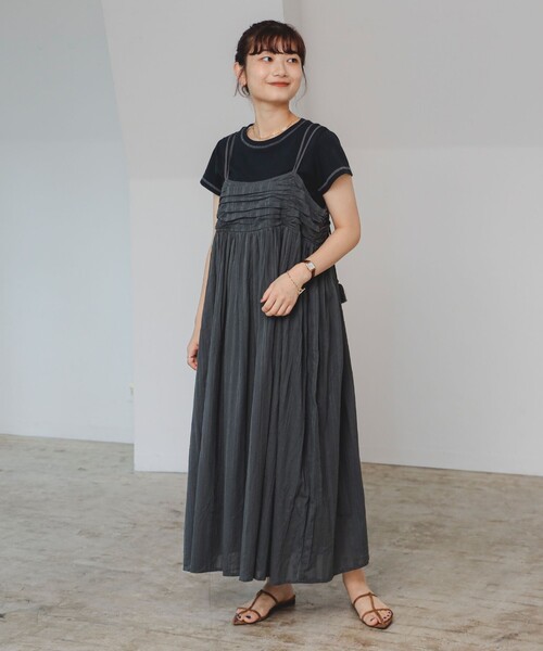 B:MING by BEAMS（ビーミングバイビームス）の「インド ストライプ キャミ ワンピース（S～M）（ワンピース・レディース・その他1/スミクロ/その他・MEDIUM/SMALL）」の8枚目の写真