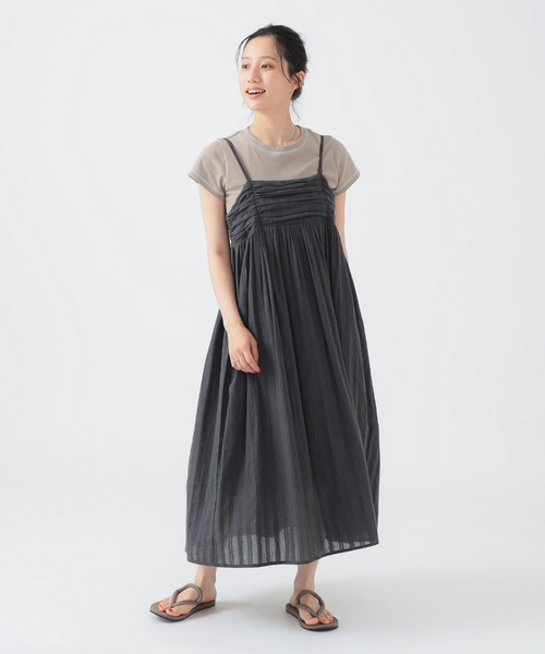 B:MING by BEAMS（ビーミングバイビームス）の「インド ストライプ キャミ ワンピース（S～M）（ワンピース・レディース・その他1/スミクロ/その他・MEDIUM/SMALL）」の4枚目の写真