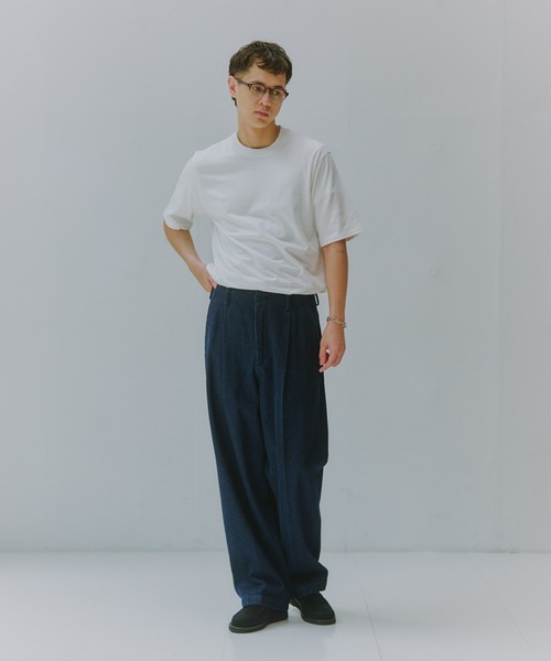 NewAnce(ニュアンス)の「【NewAnce】Crew Neck Tee / クルーネックTee(Tシャツ/カットソー・メンズ・ホワイト/ブラック/ネイビー・M/L)」の7枚目の写真