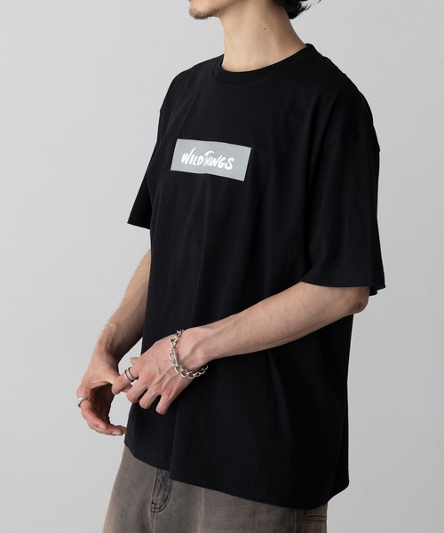 WILD THINGS(ワイルドシングス)の「【WILD THINGS】BOX LOGO TEE ロゴ半袖Tシャツ WT25069K(Tシャツ/カットソー・メンズ・ホワイト/ブラック/グレー・M/L/XL)」の7枚目の写真