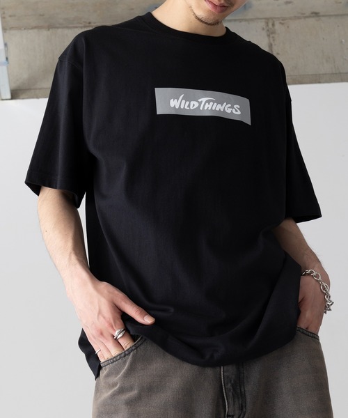 WILD THINGS(ワイルドシングス)の「【WILD THINGS】BOX LOGO TEE ロゴ半袖Tシャツ WT25069K(Tシャツ/カットソー・メンズ・ホワイト/ブラック/グレー・M/L/XL)」の5枚目の写真