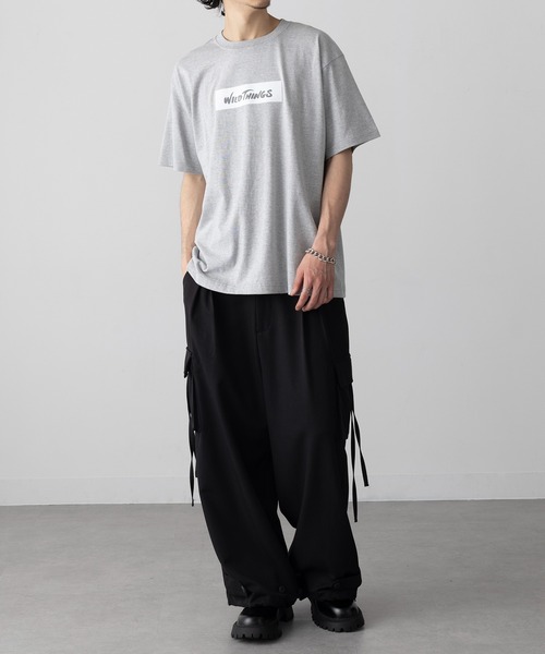 WILD THINGS(ワイルドシングス)の「【WILD THINGS】BOX LOGO TEE ロゴ半袖Tシャツ WT25069K(Tシャツ/カットソー・メンズ・ホワイト/ブラック/グレー・M/L/XL)」の20枚目の写真