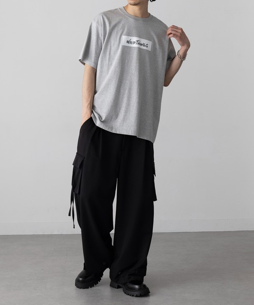 WILD THINGS(ワイルドシングス)の「【WILD THINGS】BOX LOGO TEE ロゴ半袖Tシャツ WT25069K(Tシャツ/カットソー・メンズ・ホワイト/ブラック/グレー・M/L/XL)」の21枚目の写真