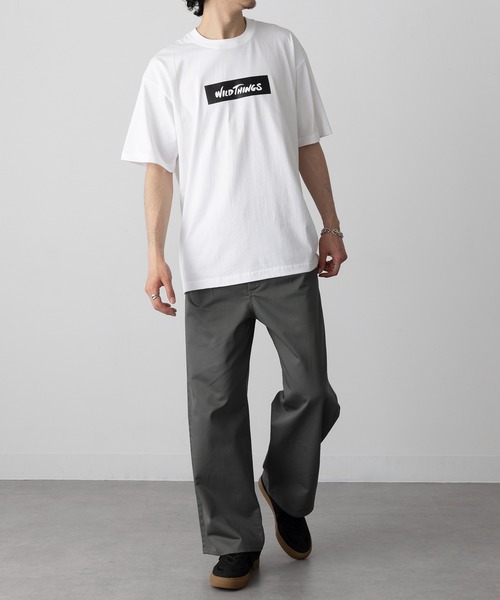 WILD THINGS(ワイルドシングス)の「【WILD THINGS】BOX LOGO TEE ロゴ半袖Tシャツ WT25069K(Tシャツ/カットソー・メンズ・ホワイト/ブラック/グレー・M/L/XL)」の14枚目の写真