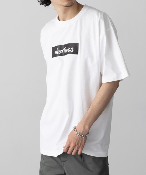 WILD THINGS(ワイルドシングス)の「【WILD THINGS】BOX LOGO TEE ロゴ半袖Tシャツ WT25069K(Tシャツ/カットソー・メンズ・ホワイト/ブラック/グレー・M/L/XL)」の13枚目の写真