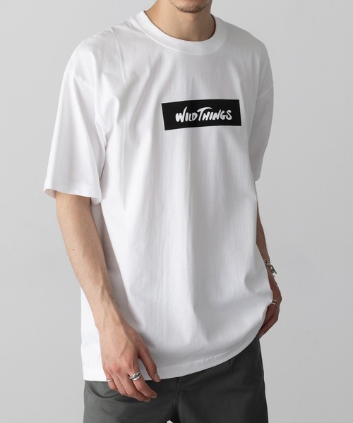 WILD THINGS(ワイルドシングス)の「【WILD THINGS】BOX LOGO TEE ロゴ半袖Tシャツ WT25069K(Tシャツ/カットソー・メンズ・ホワイト/ブラック/グレー・M/L/XL)」の12枚目の写真