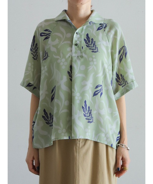 FIL DE FER(フィルデフェール)の「シルエットPT ラグラン5分袖シャツ(シャツ/ブラウス・レディース・グリーン・FREE)」の13枚目の写真