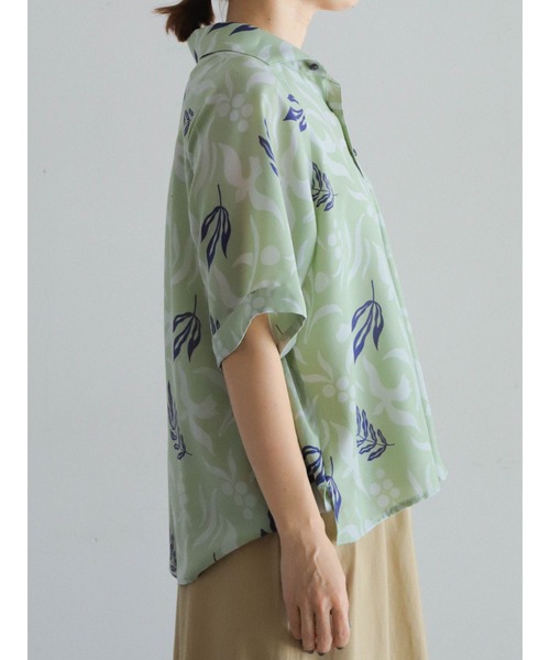 FIL DE FER(フィルデフェール)の「シルエットPT ラグラン5分袖シャツ(シャツ/ブラウス・レディース・グリーン・FREE)」の14枚目の写真