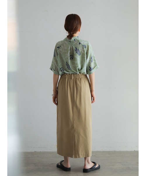 FIL DE FER(フィルデフェール)の「シルエットPT ラグラン5分袖シャツ(シャツ/ブラウス・レディース・グリーン・FREE)」の7枚目の写真