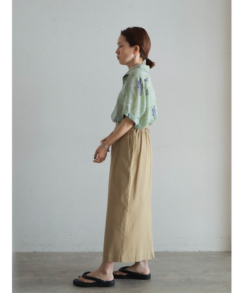 FIL DE FER(フィルデフェール)の「シルエットPT ラグラン5分袖シャツ(シャツ/ブラウス・レディース・グリーン・FREE)」の6枚目の写真