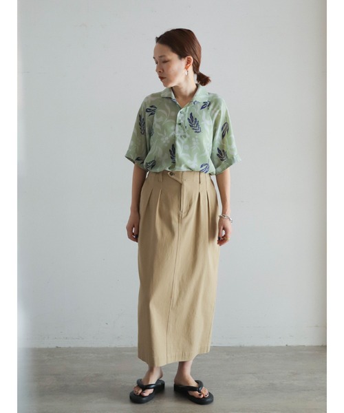 FIL DE FER(フィルデフェール)の「シルエットPT ラグラン5分袖シャツ(シャツ/ブラウス・レディース・グリーン・FREE)」の8枚目の写真