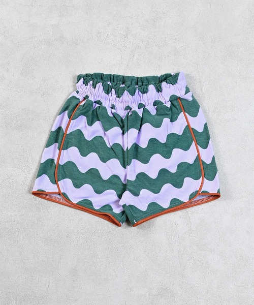Ocean&Ground（オーシャン&グラウンド）の「ソウガラパイピングショーツ（その他パンツ・キッズ・ドット/サンドベージュ/パープル・80/90/100/110/120/130）」の2枚目の写真