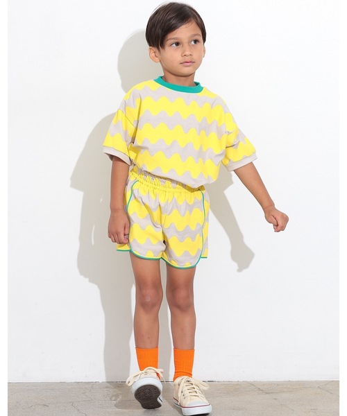 Ocean&Ground（オーシャン&グラウンド）の「ソウガラパイピングショーツ（その他パンツ・キッズ・ドット/サンドベージュ/パープル・80/90/100/110/120/130）」の5枚目の写真