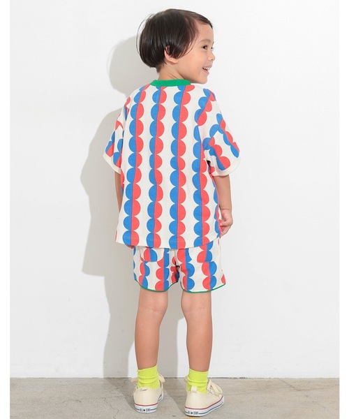 Ocean&Ground（オーシャン&グラウンド）の「ソウガラパイピングショーツ（その他パンツ・キッズ・ドット/サンドベージュ/パープル・80/90/100/110/120/130）」の9枚目の写真