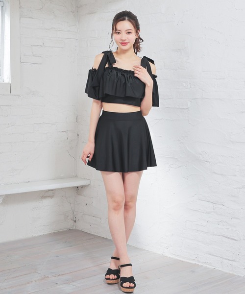 Honeys(ハニーズ)の「水着/上下2点セット(水着・レディース・ブラック/ブラウン・L/M/S)」の5枚目の写真