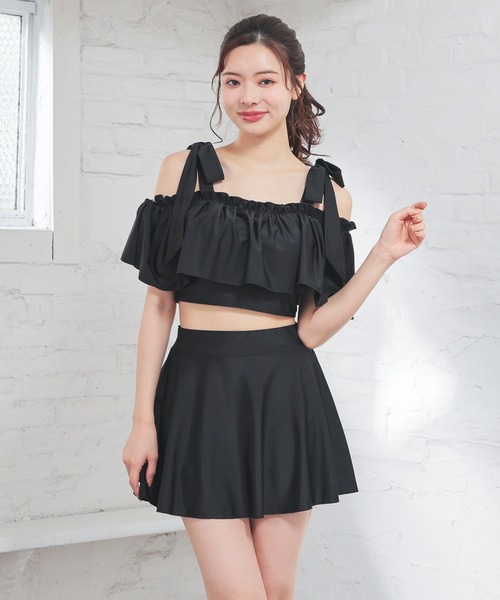 Honeys(ハニーズ)の「水着/上下2点セット(水着・レディース・ブラック/ブラウン・L/M/S)」の7枚目の写真