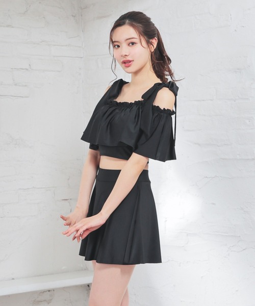 Honeys(ハニーズ)の「水着/上下2点セット(水着・レディース・ブラック/ブラウン・L/M/S)」の8枚目の写真