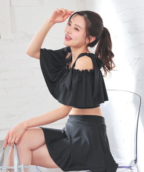 Honeys(ハニーズ)の「水着/上下2点セット(水着・レディース・ブラック/ブラウン・L/M/S)」の9枚目の写真