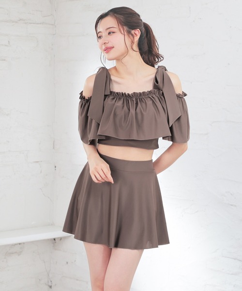 Honeys(ハニーズ)の「水着/上下2点セット(水着・レディース・ブラック/ブラウン・L/M/S)」の21枚目の写真