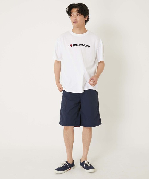 HOLLYWOOD RANCH MARKET(ハリウッドランチマーケット)の「CS0011 I LOVE HRMショートスリーブT(Tシャツ/カットソー・メンズ・ブラック/イエロー/ホワイト・X-LARGE/LARGE/MEDIUM/X-SMALL/SMALL)」の4枚目の写真