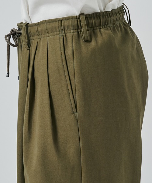 パンツ markaware pleated wode trousers MARKAWARE/marka】別注 TRIPLE PLEATED WIDE TROUSERS