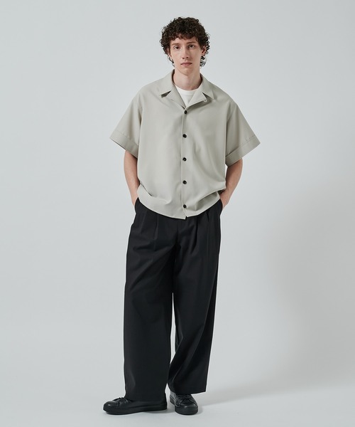 markaware（マーカウェア）の「【MARKAWARE/marka】別注 TRIPLE PLEATED WIDE TROUSERS（スラックス・メンズ・ダークグリーン/ダークグレー/ブラック・1/2）」の22枚目の写真