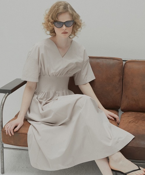 ラウンドフォームドレス　ルシェルブルー　Round Form Dress セール】ラウンドフォームドレス / Round Form Dress